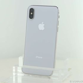 (中古)Apple iPhoneX 256GB シルバー MQC22J/A SIMフリー(247-ud)