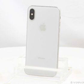 (中古)Apple iPhoneX 64GB シルバー MQAY2J/A SIMフリー(247-ud)