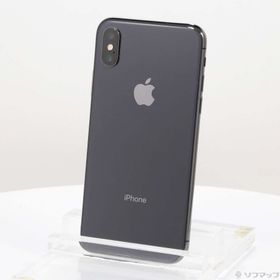 (中古)SoftBank iPhoneX 64GB スペースグレイ MQAX2J/A SoftBank(198-ud)