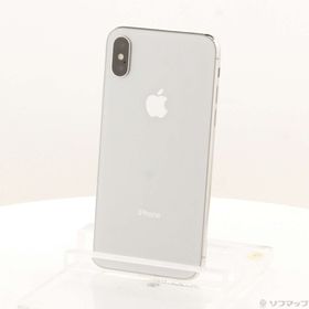 (中古)Apple iPhoneX 256GB シルバー MQC22J/A SoftBank(196-ud)
