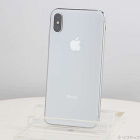 (中古)Apple iPhoneX 256GB シルバー MQC22J/A SIMフリー(247-ud)