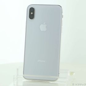 (中古)Apple iPhoneX 64GB シルバー MQAY2J/A SIMフリー(352-ud)