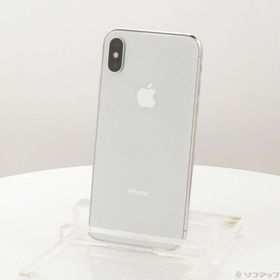 (中古)SoftBank iPhoneX 256GB シルバー NQC22J/A SoftBank(247-ud)