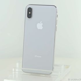 (中古)Apple iPhoneX 64GB シルバー NQAY2J/A SIMフリー(247-ud)