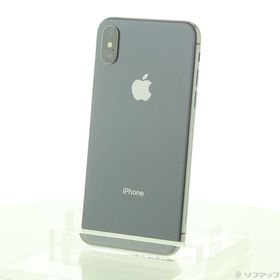 (中古)Apple iPhoneX 256GB スペースグレイ MQC12J/A SoftBank(295-ud)