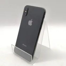 【中古】Apple au 【SIMロック解除済み】 iPhone X 64GB スペースグレイ MQAX2J/A【福岡天神】保証期間１ヶ月【ランクC】