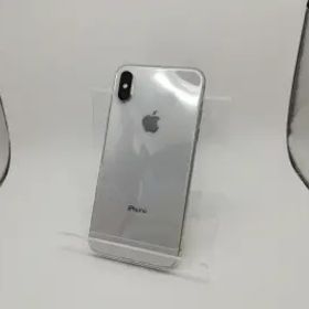 【中古】Apple au 【SIMロック解除済み】 iPhone X 256GB シルバー MQC22J/A【川崎駅前】保証期間１ヶ月【ランクB】
