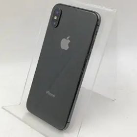 【中古】Apple docomo 【SIMロック解除済み】 iPhone X 256GB スペースグレイ MQC12J/A【大宮東口】保証期間１週間【ランクC】