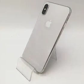 【中古】Apple SoftBank 【SIMロック解除済み】 iPhone X 64GB シルバー MQAY2J/A【アリオ倉敷】保証期間１ヶ月【ランクC】