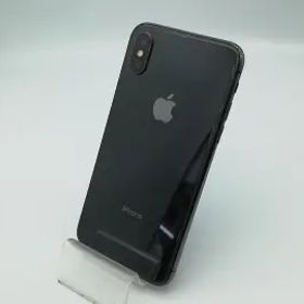 【中古】Apple docomo 【SIMロック解除済み】 iPhone X 256GB スペースグレイ MQC12J/A【秋葉本店】保証期間１ヶ月【ランクB】