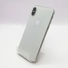 【中古】Apple SoftBank 【SIMロック解除済み】 iPhone X 256GB シルバー MQC22J/A【立川フロム中武】保証期間１ヶ月【ランクB】