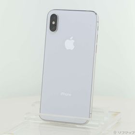 (中古)Apple iPhoneX 64GB シルバー MQAY2J/A SoftBank(247-ud)