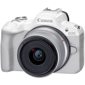 【長期保証付】CANON(キヤノン) EOS R50 RF-S18-45 IS STM レンズキット ホワイト APS-C ミラーレス一眼カメラ