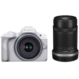 【送料無料】Canon・キヤノン EOS R50（ホワイト）ダブルズームキット