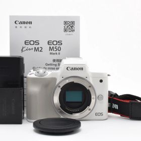 ■極上品■ CANON キヤノン EOS Kiss M2 ボディ ホワイト ミラーレス #F229