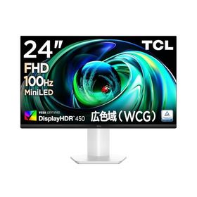 TCL Mini LED モニター 24インチ 24G54 FHD 広色域 液晶 非光沢 DisplayHDR 450nits/コントラスト比3