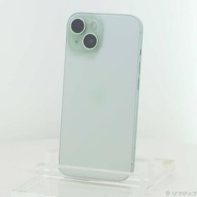 〔中古〕Apple(アップル) iPhone15 128GB グリーン MTMM3J／A SIMフリー〔258-ud〕