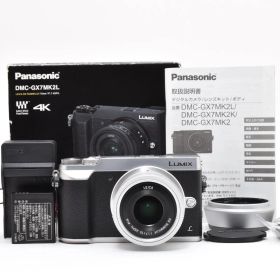 シャッター回数5219回！■ほぼ新品■ PANASONIC GX7MK2 単焦点ライカDGレンズキット シルバー DMC-GX7MK2LS
