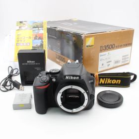 ショット数7982 【美品】 Nikon ニコン D3500 ボディ デジタル 一眼レフ カメラ nikon 元箱付属品付き 112017