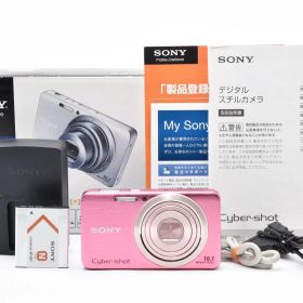 【美品・動作◎】SONY Cyber-shot DSC-W630 ピンク デジカメ カールツァイスレンズ 手ブレ補正 光学5倍 ソニー サイバーショット 桃色 コンパクトデジタルカメラ