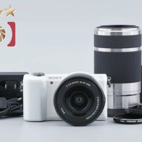 【中古】SONY ソニー α5000 ILCE-5000 ダブルズームレンズキット ホワイト シャッター回数僅少