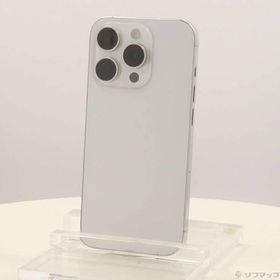 〔中古〕Apple(アップル) iPhone15 Pro 128GB ホワイトチタニウム MTU83J／A SIMフリー〔198-ud〕
