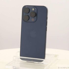〔中古〕Apple(アップル) iPhone15 Pro 512GB ブルーチタニウム MTUL3J／A SIMフリー〔368-ud〕