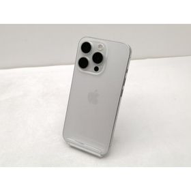 【中古】Apple 国内版 【SIMフリー】 iPhone 15 Pro 1TB ホワイトチタニウム MTUR3J/A【仙台イービーンズ】保証期間１ヶ月【ランクB】