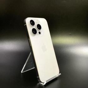 【最速発送】 iPhone 15 Pro 128GB White Titanium SIMフリー SIMフリー 白ロム【難有】 89%