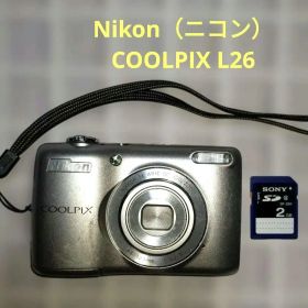 Nikon COOLPIX L26 単3電池駆動 2GBのSDカード付きデジカメ