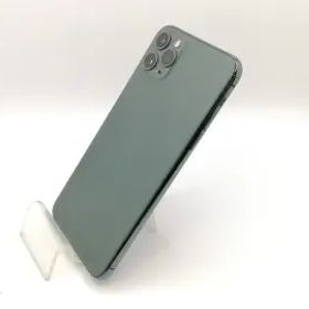 【中古】Apple au 【SIMロック解除済み】 iPhone 11 Pro Max 256GB ミッドナイトグリーン MWHM2J/A【戸塚】保証期間１週間【ランクC】
