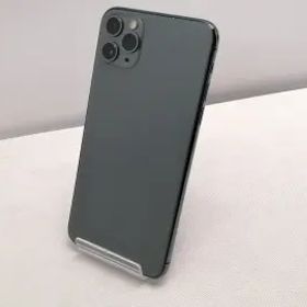 【中古】Apple au 【SIMロック解除済み】 iPhone 11 Pro Max 256GB ミッドナイトグリーン MWHM2J/A【仙台駅東口】保証期間１ヶ月【ランク