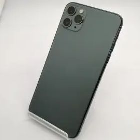 【中古】Apple au 【SIMロック解除済み】 iPhone 11 Pro Max 512GB ミッドナイトグリーン MWHR2J/A【広島本通】保証期間１ヶ月【ランクC