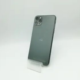 【中古】Apple SoftBank 【SIMロック解除済み】 iPhone 11 Pro Max 64GB ミッドナイトグリーン MWHH2J/A【秋葉本店】保証期間１ヶ月【ラ