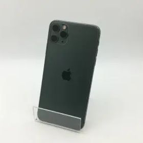 【中古】Apple SoftBank 【SIMロック解除済み】 iPhone 11 Pro Max 64GB ミッドナイトグリーン MWHH2J/A【神戸】保証期間１ヶ月【ランクB
