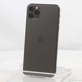 (中古)Apple iPhone11 Pro Max 64GB スペースグレイ MWHD2J/A SIMフリー(297-ud)