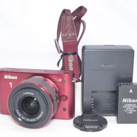 【美品】Nikon 1 J2 レンズキット レッド ニコンワン ジェイワン ミラーレス一眼カメラ