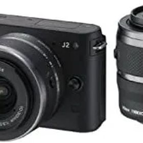【中古】Nikon ミラーレス一眼カメラ Nikon 1 (ニコンワン) J2 ダブルズームキット ブラック N1J2WZBK