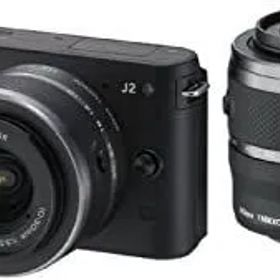 【中古】(非常に良い)Nikon ミラーレス一眼カメラ Nikon 1 (ニコンワン) J2 ダブルズームキット ブラック N1J2WZBK