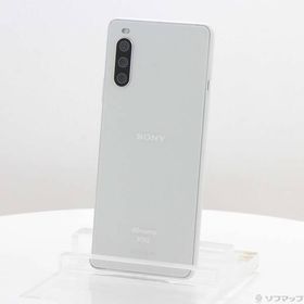 〔中古〕SONY(ソニー) Xperia 10 III 128GB ホワイト SO-52B docomoロック解除SIMフリー〔371-ud〕