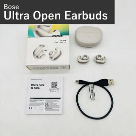 Bose ボーズ Ultra Open Earbuds 完全ワイヤレスイヤホン 881046-0020 ホワイトスモーク オープンイヤー 空間オーディオ IPX4防滴 Bluetooth マイク付 最大7.5時間再生 国内正規品