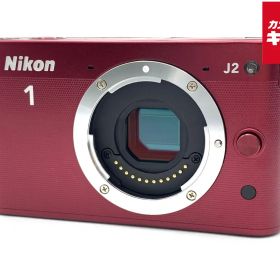 【中古】 【難あり品】 ニコン Nikon 1 J2 ボディ レッド