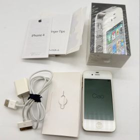 【美品・外箱・付属品付】iPhone 4 White 32GB