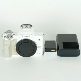 [並品 | バッテリー2個付] Canon EOS Kiss M [ボディ ホワイト] | Canon EF-Mマウント