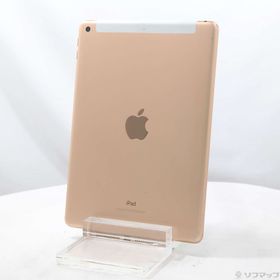 (中古)Apple iPad 第6世代 128GB ゴールド MRM22J/A auロック解除SIMフリー(377-ud)
