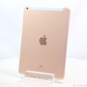 (中古)Apple iPad 第6世代 128GB ゴールド MRM22J/A auロック解除SIMフリー(348-ud)