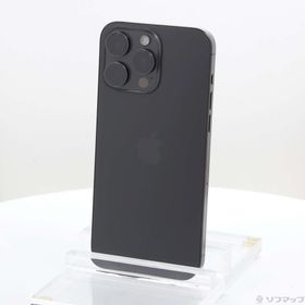 (中古)Apple iPhone15 Pro Max 256GB ブラックチタニウム MU6P3J/A SIMフリー(295-ud)