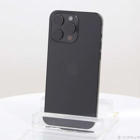 (中古)Apple iPhone15 Pro Max 256GB ブラックチタニウム MU6P3J/A SIMフリー(348-ud)