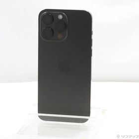 (中古)Apple iPhone15 Pro Max 256GB ブラックチタニウム MU6P3J/A SIMフリー(251-ud)