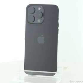 (中古)Apple iPhone15 Pro Max 256GB ブラックチタニウム MU6P3J/A SIMフリー(198-ud)